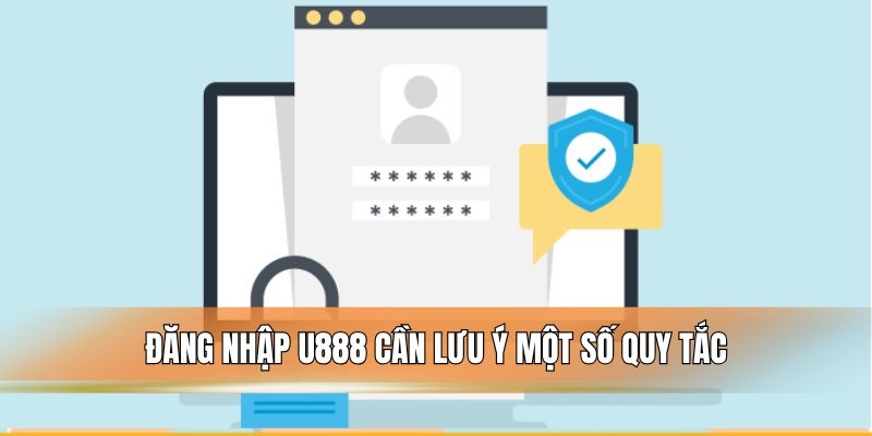 Đăng nhập U888 cần lưu ý một số quy tắc.